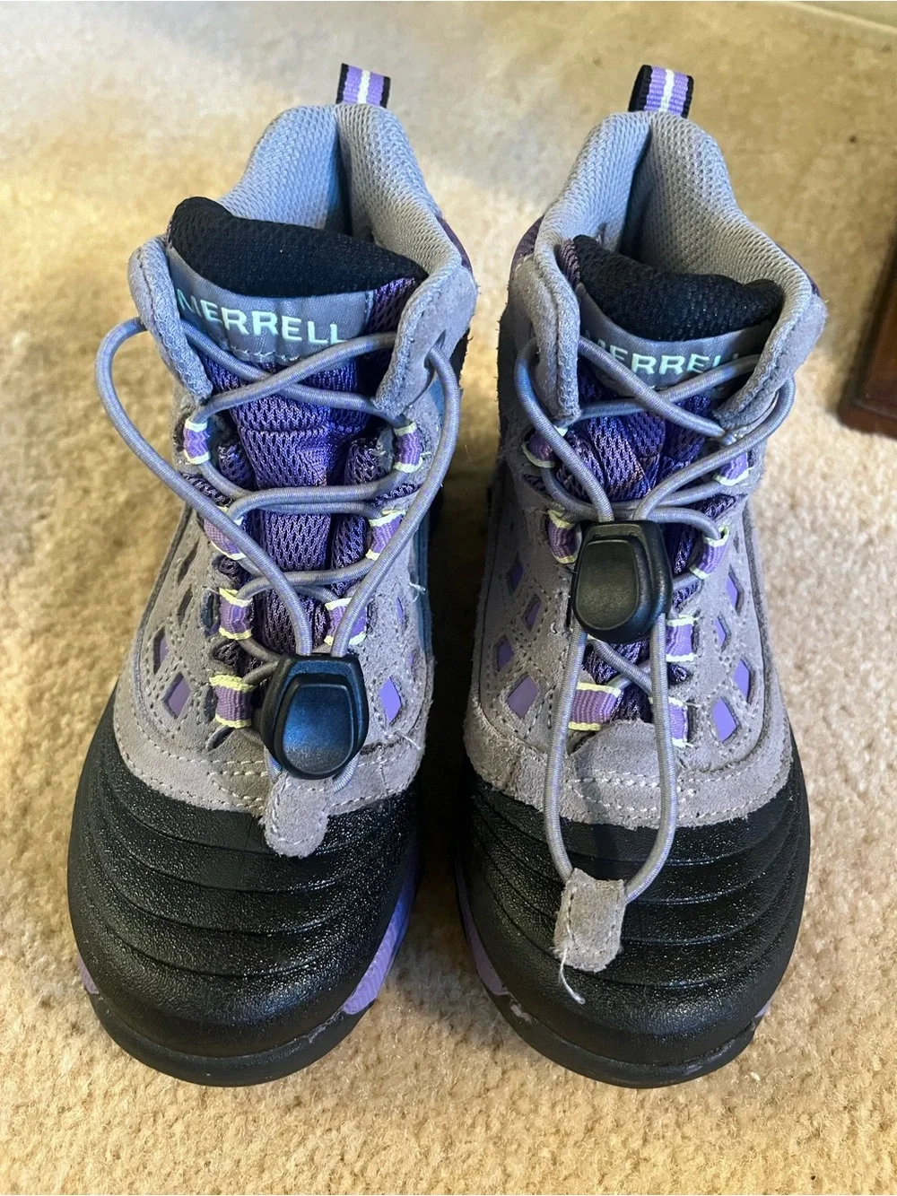 Merrell Thermo Shiver 2.0 Kids 11 Boots Purple Gray Waterproof Winter Hiking